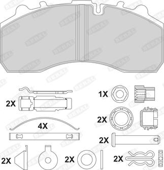 Beral 2919630004045504 - Set placute frana,frana disc aaoparts.ro