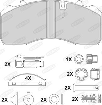 Beral 2919730004145504 - Set placute frana,frana disc aaoparts.ro