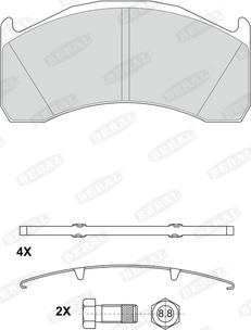 Beral 2913729004195624 - Set placute frana,frana disc aaoparts.ro