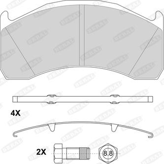 Beral 2913729004145624 - Set placute frana,frana disc aaoparts.ro