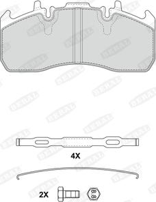 Beral 2920329004145724 - Set placute frana,frana disc aaoparts.ro