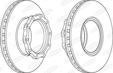 Beral BCR353A - Disc frana aaoparts.ro