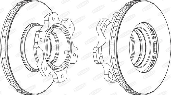 Beral BCR208A - Disc frana aaoparts.ro