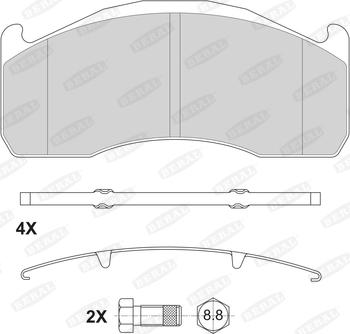 Beral BCV29151TK - Set placute frana,frana disc aaoparts.ro