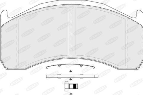 Beral BCV29137TK - Set placute frana,frana disc aaoparts.ro