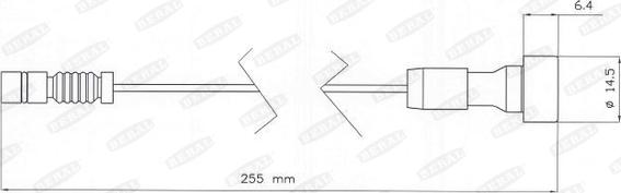 Beral UAI201 - Senzor de avertizare,uzura placute de frana aaoparts.ro