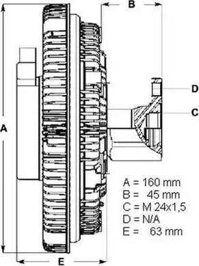 BorgWarner (BERU) LK009 - Cupla, ventilator radiator aaoparts.ro