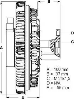 BorgWarner (BERU) LK010 - Cupla, ventilator radiator aaoparts.ro