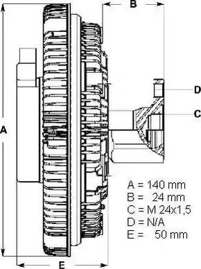 BorgWarner (BERU) LK012 - Cupla, ventilator radiator aaoparts.ro