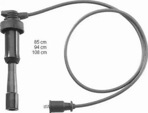 BorgWarner (BERU) ZEF886 - Set cablaj aprinder aaoparts.ro