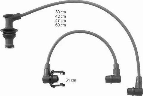 BorgWarner (BERU) ZEF729 - Set cablaj aprinder aaoparts.ro