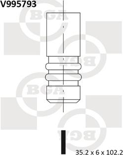 BGA V995793 - Supapa admisie aaoparts.ro