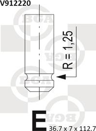 BGA V912220 - Supapa admisie aaoparts.ro