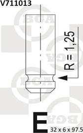 BGA V711013 - Supapa admisie aaoparts.ro