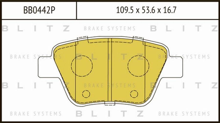 Blitz BB0442P - Set placute frana,frana disc aaoparts.ro