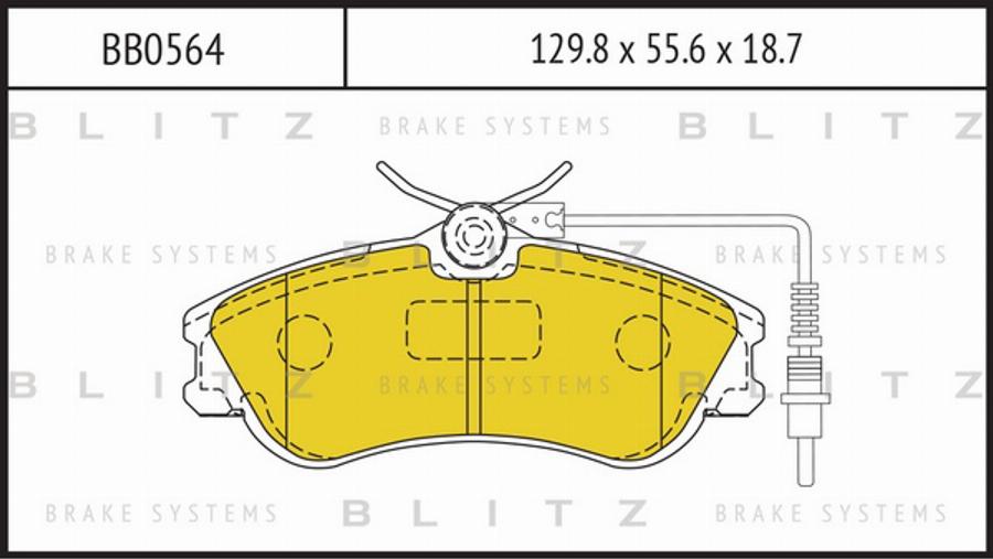 Blitz BB0564 - Set placute frana,frana disc aaoparts.ro