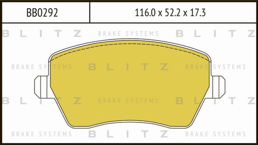 Blitz BB0292 - Set placute frana,frana disc aaoparts.ro