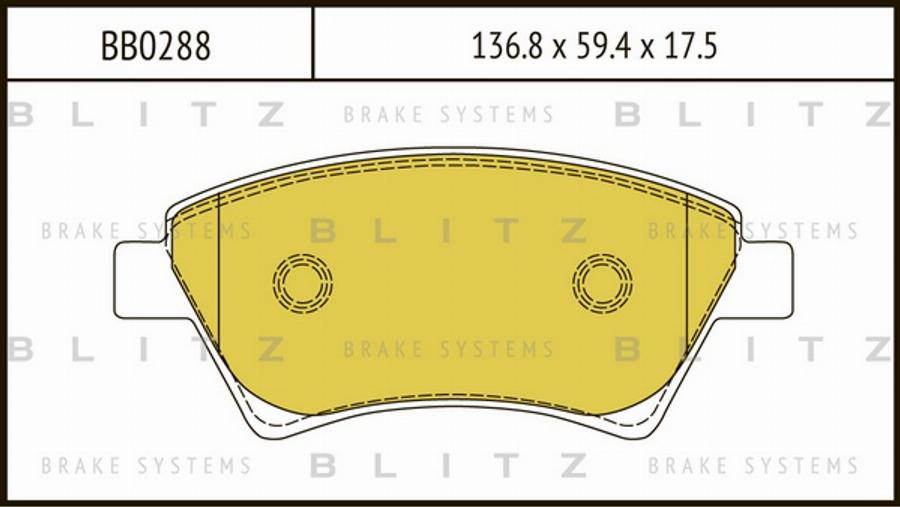 Blitz BB0288 - Set placute frana,frana disc aaoparts.ro