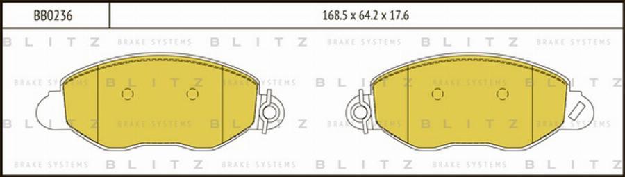 Blitz BB0236 - Set placute frana,frana disc aaoparts.ro