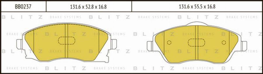 Blitz BB0237 - Set placute frana,frana disc aaoparts.ro