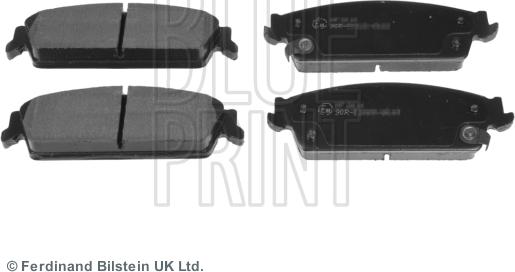 Blue Print ADA104251 - Set placute frana,frana disc aaoparts.ro