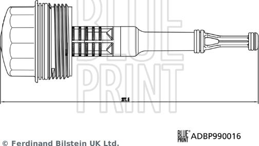 Blue Print ADBP990016 - Capac, carcasa filtru ulei aaoparts.ro