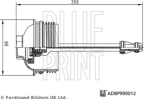 Blue Print ADBP990012 - Capac, carcasa filtru ulei aaoparts.ro