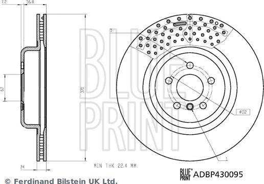 Blue Print ADBP430095 - Disc frana aaoparts.ro