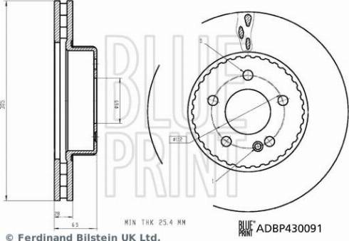 Blue Print ADBP430091 - Disc frana aaoparts.ro