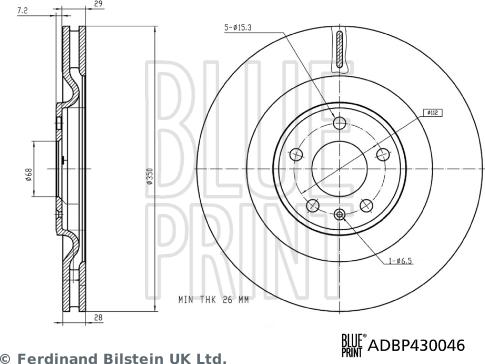 Blue Print ADBP430046 - Disc frana aaoparts.ro