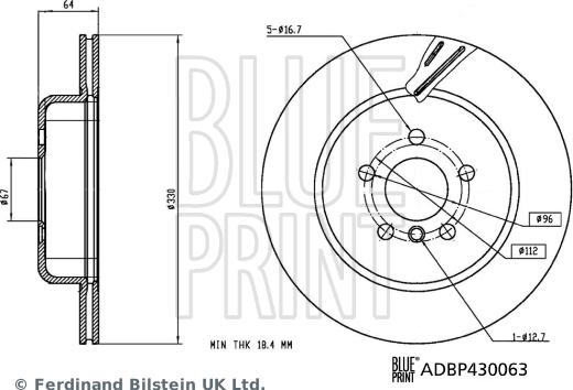 Blue Print ADBP430063 - Disc frana aaoparts.ro