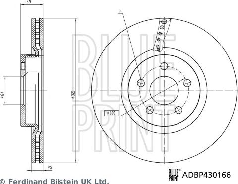 Blue Print ADBP430166 - Disc frana aaoparts.ro