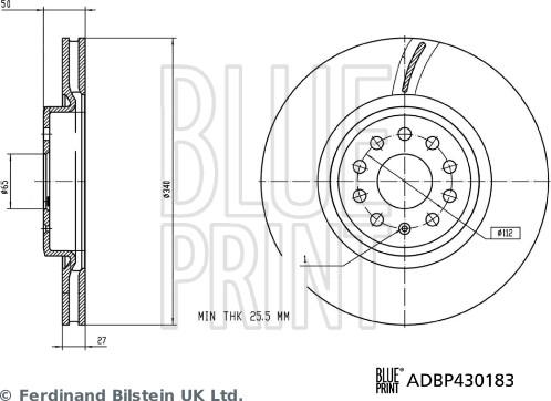 Blue Print ADBP430183 - Disc frana aaoparts.ro