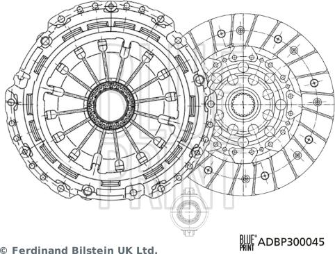 Blue Print ADBP300045 - Set ambreiaj aaoparts.ro