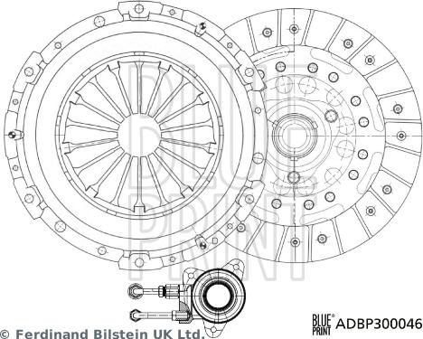 Blue Print ADBP300046 - Set ambreiaj aaoparts.ro