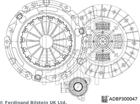 Blue Print ADBP300047 - Set ambreiaj aaoparts.ro