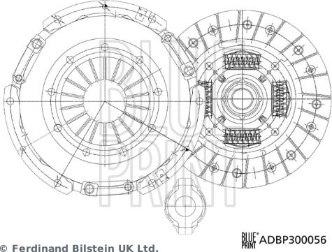 Blue Print ADBP300056 - Set ambreiaj aaoparts.ro