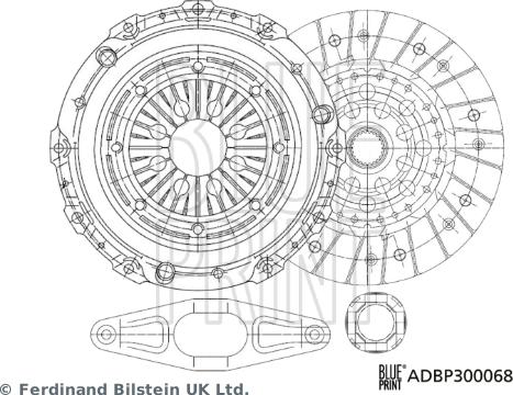 Blue Print ADBP300068 - Set ambreiaj aaoparts.ro