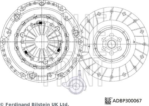 Blue Print ADBP300067 - Set ambreiaj aaoparts.ro