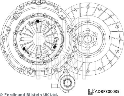 Blue Print ADBP300035 - Set ambreiaj aaoparts.ro