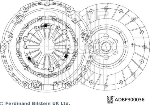 Blue Print ADBP300036 - Set ambreiaj aaoparts.ro