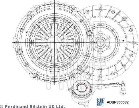 Blue Print ADBP300032 - Set ambreiaj aaoparts.ro