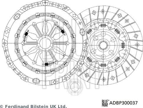 Blue Print ADBP300037 - Set ambreiaj aaoparts.ro