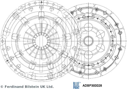 Blue Print ADBP300028 - Set ambreiaj aaoparts.ro