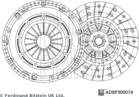 Blue Print ADBP300074 - Set ambreiaj aaoparts.ro