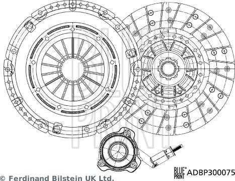 Blue Print ADBP300075 - Set ambreiaj aaoparts.ro