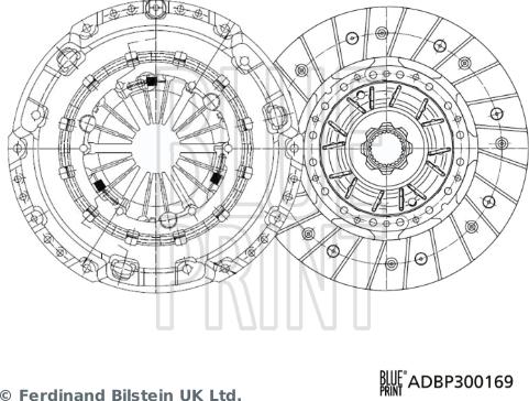 Blue Print ADBP300169 - Set ambreiaj aaoparts.ro