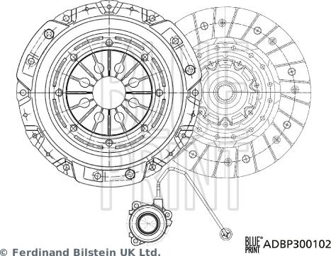 Blue Print ADBP300102 - Set ambreiaj aaoparts.ro