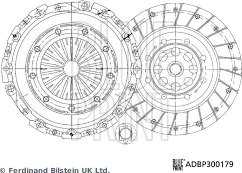 Blue Print ADBP300179 - Set ambreiaj aaoparts.ro