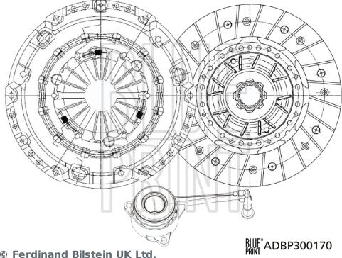 Blue Print ADBP300170 - Set ambreiaj aaoparts.ro